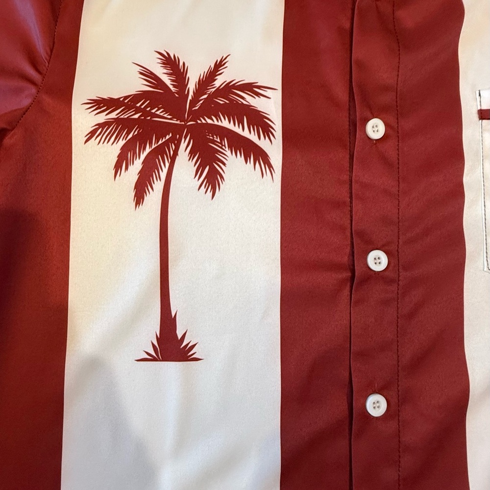 Hardaddy Palm Tree Men's Shirt Medium - Picture 4 of 4